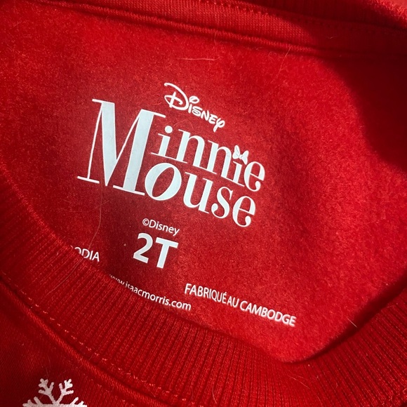 NWT Disney Minnie Mouse Holiday Sweatshirt - Picture 8 of 8
